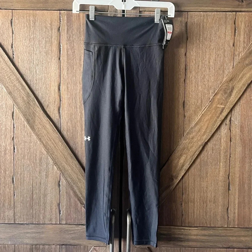 Under Armour HeatGear® No-Slip Waistband Ankle Leggings Size XS NWT - Picture 4 of 9